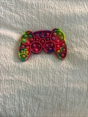 Colorful Game Controller Pop-It Sensory Toy - Multicolor